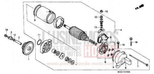 MOTEUR DE DEMARRAGE CBR1000FT de 1996
